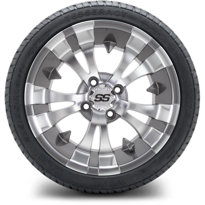 MODZ 14" Vampire Gunmetal Wheels & Street Tires Combo