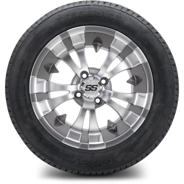 MODZ 14" Vampire Gunmetal Wheels & Street Tires Combo