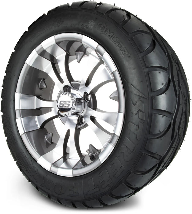 MODZ 14" Vampire Gunmetal Wheels & Street Tires Combo