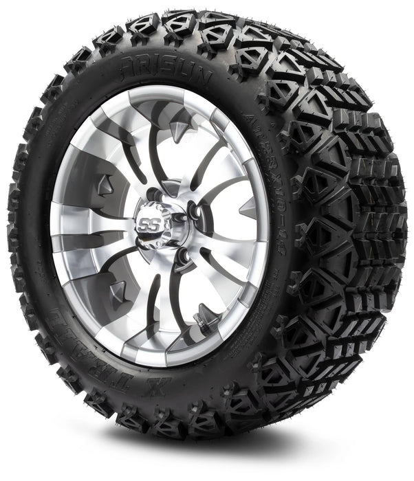 MODZ 14" Vampire Gunmetal Wheels & Off-Road Tires Combo