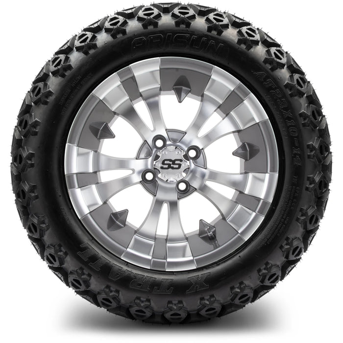 MODZ 14" Vampire Gunmetal Wheels & Off-Road Tires Combo