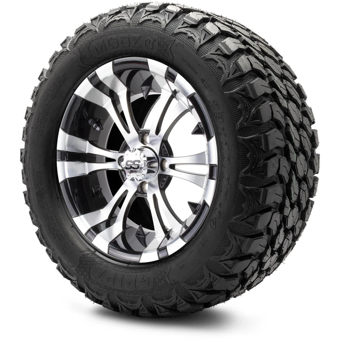 MODZ 14" Vampire Machined Black Wheels & Off-Road Tires Combo