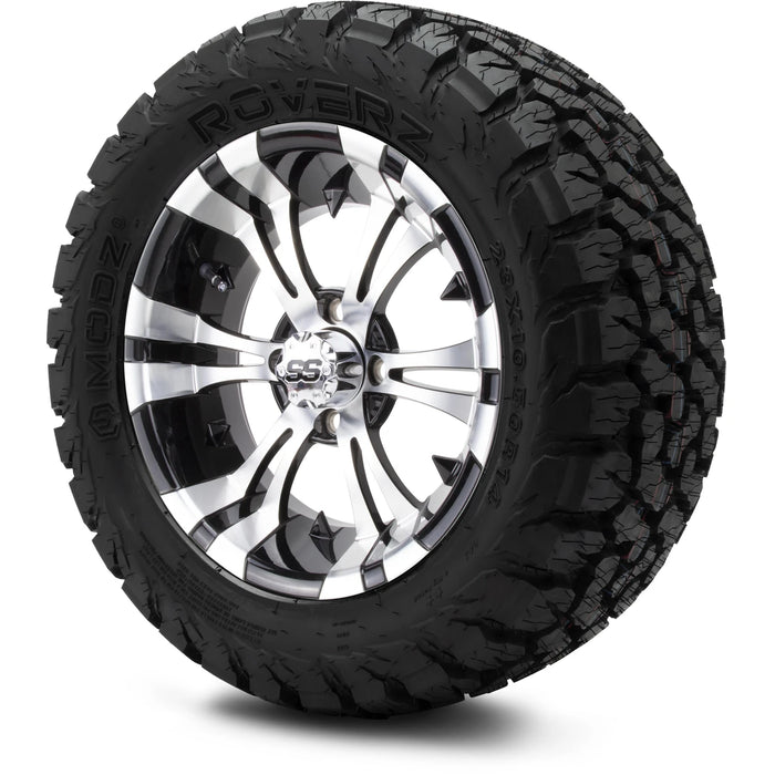 MODZ 14" Vampire Machined Black Wheels & Off-Road Tires Combo