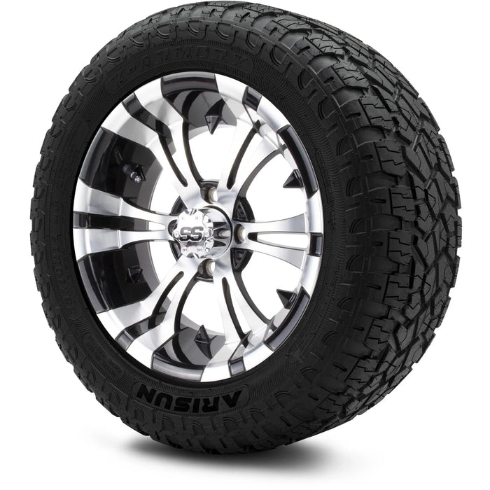MODZ 14" Vampire Machined Black Wheels & Off-Road Tires Combo