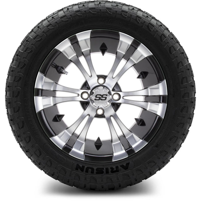 MODZ 14" Vampire Machined Black Wheels & Off-Road Tires Combo