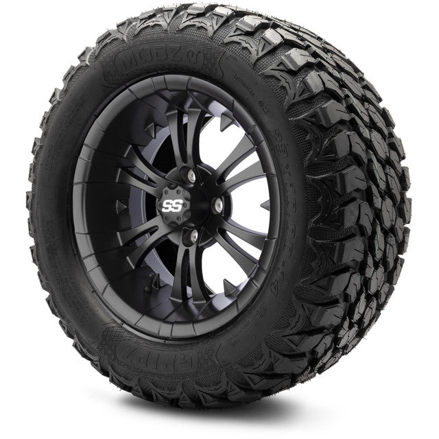 MODZ 14' Vampire Matte Black - Tire and Wheel Combo