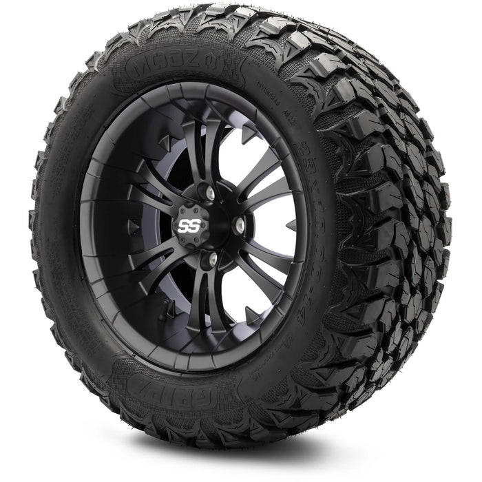 MODZ 14" Vampire Matte Black Wheels & Off-Road Tires Combo