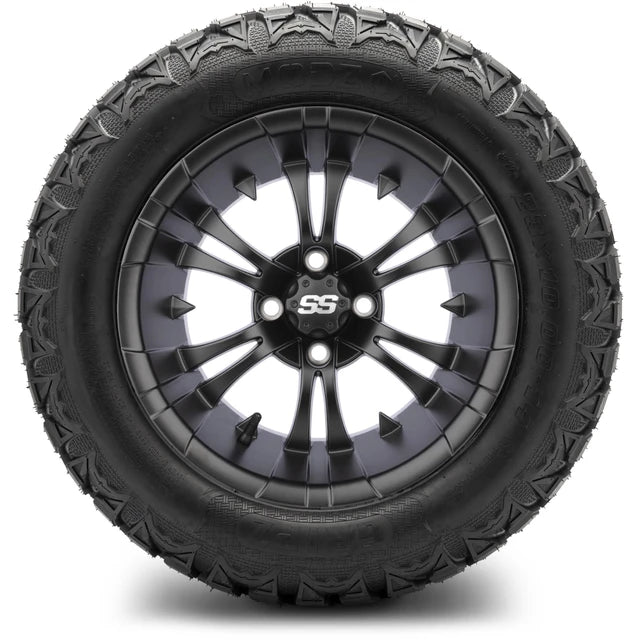 MODZ 14" Vampire Matte Black Wheels & Off-Road Tires Combo