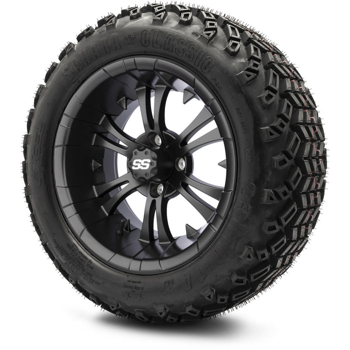MODZ 14' Vampire Matte Black - Tire and Wheel Combo