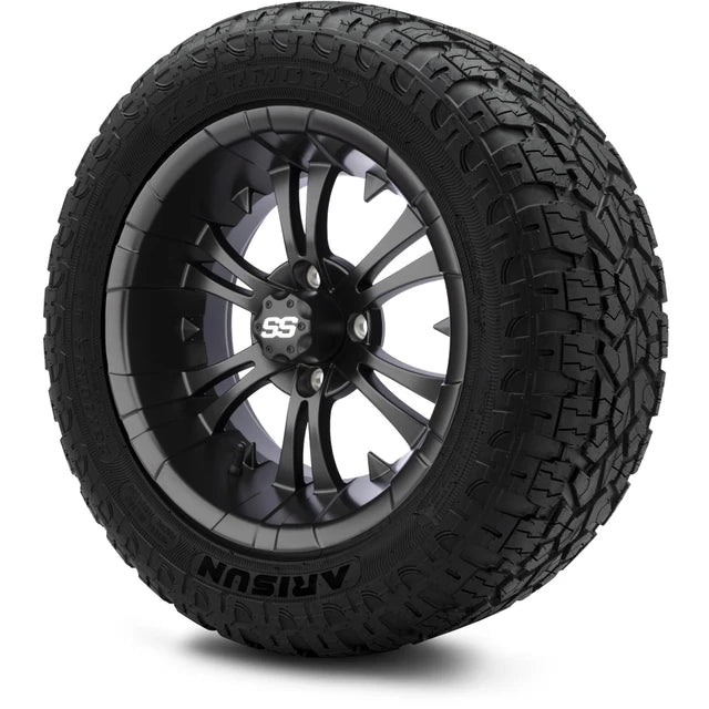 MODZ 14" Vampire Matte Black Wheels & Off-Road Tires Combo