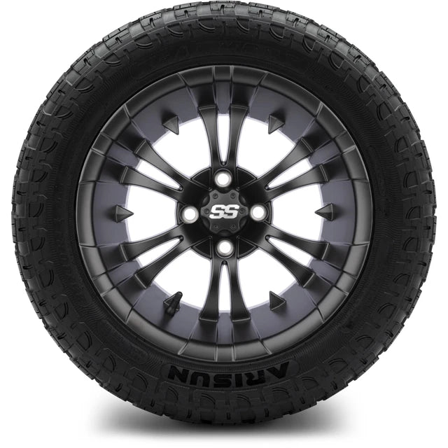 MODZ 14" Vampire Matte Black Wheels & Off-Road Tires Combo