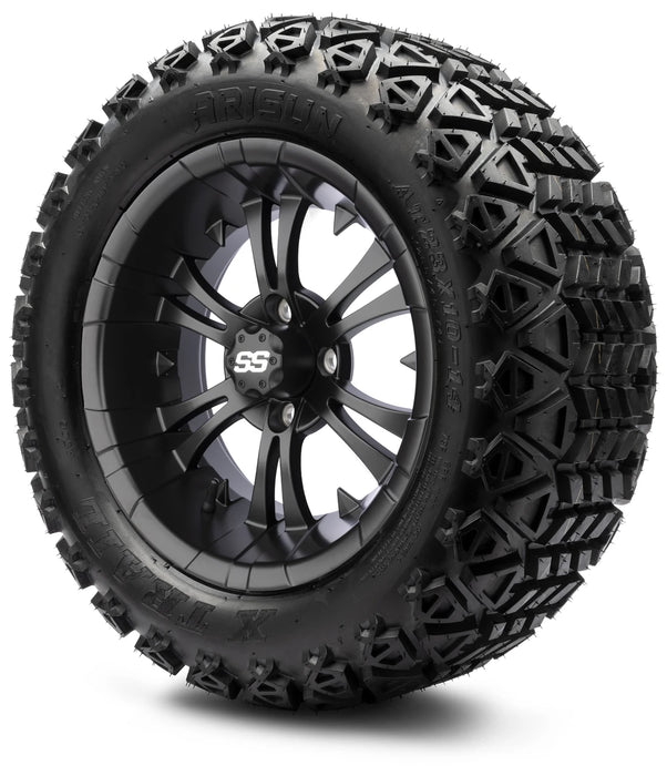 MODZ 14" Vampire Matte Black Wheels & Off-Road Tires Combo