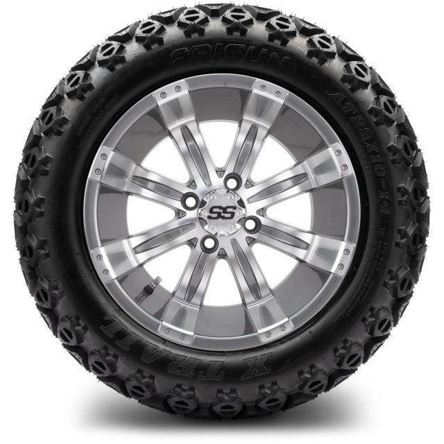 MODZ 14' Tempest Gunmetal - Tire and Wheel Combo