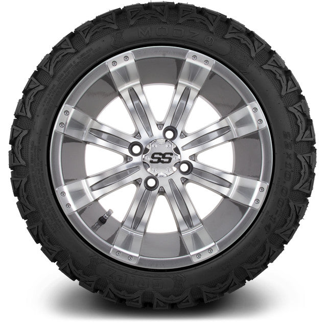 MODZ 14' Tempest Gunmetal - Tire and Wheel Combo