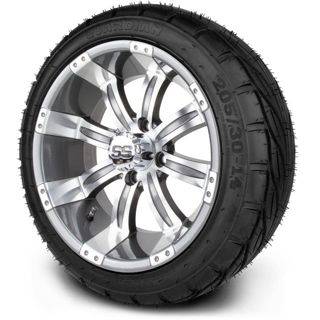 MODZ 14' Tempest Gunmetal - Tire and Wheel Combo