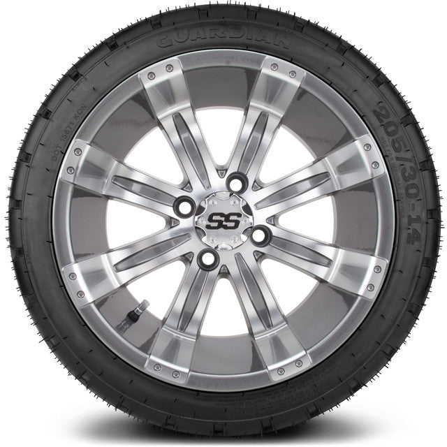 MODZ 14' Tempest Gunmetal - Tire and Wheel Combo