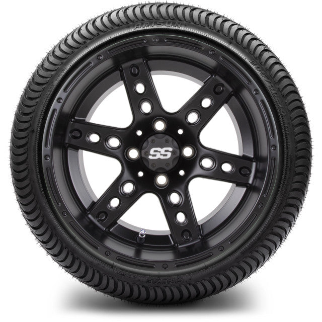 MODZ 14' Reef Matte Black - Tire and Wheel Combo