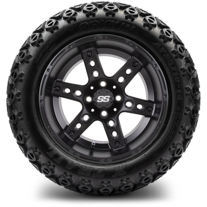 MODZ 14' Reef Matte Black - Tire and Wheel Combo