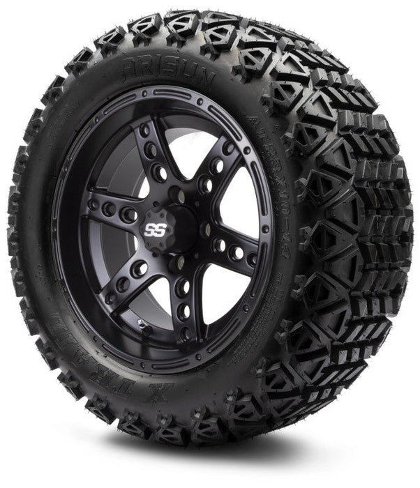 MODZ 14' Reef Matte Black - Tire and Wheel Combo
