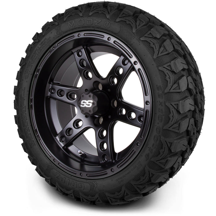 MODZ 14' Reef Matte Black - Tire and Wheel Combo