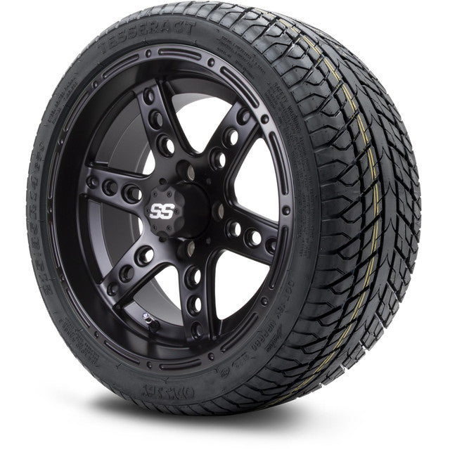 MODZ 14' Reef Matte Black - Tire and Wheel Combo