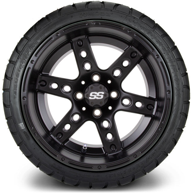 MODZ 14' Reef Matte Black - Tire and Wheel Combo