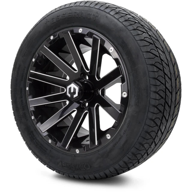 MODZ 14" Mauler Glossy Black with Ball Mill Wheels & Street Tires Combo