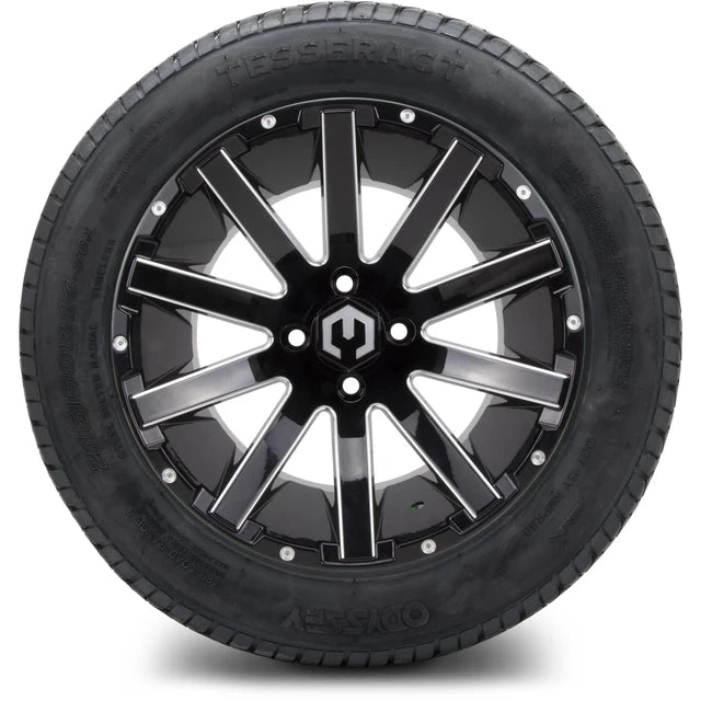 MODZ 14" Mauler Glossy Black with Ball Mill Wheels & Street Tires Combo