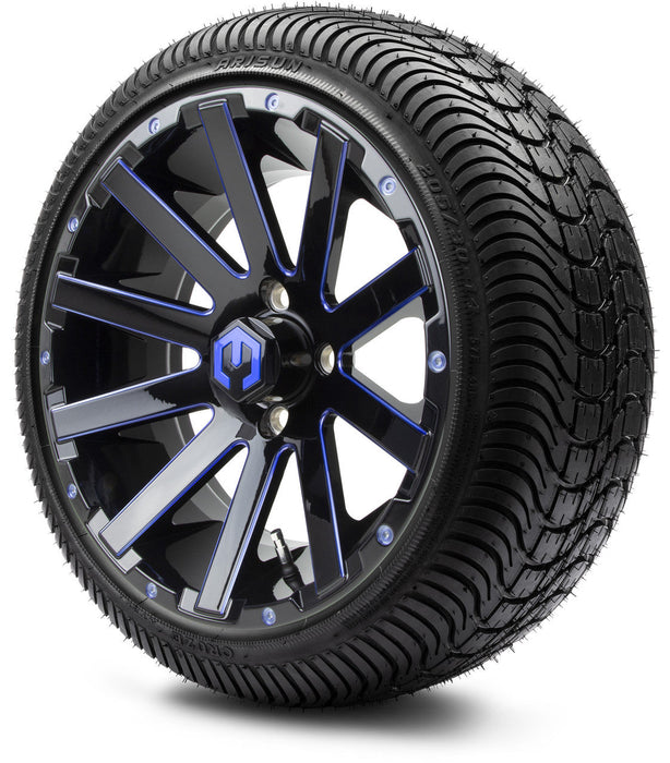 MODZ 14' Mauler Blue & Black - Tire and Wheel Combo