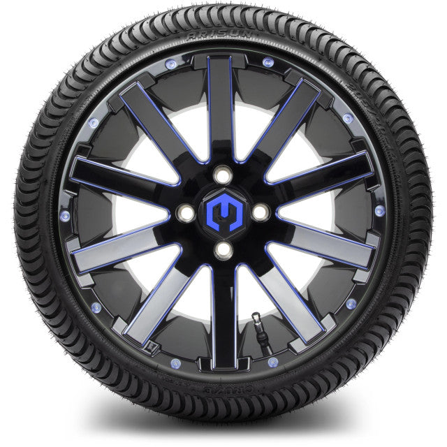 MODZ 14' Mauler Blue & Black - Tire and Wheel Combo