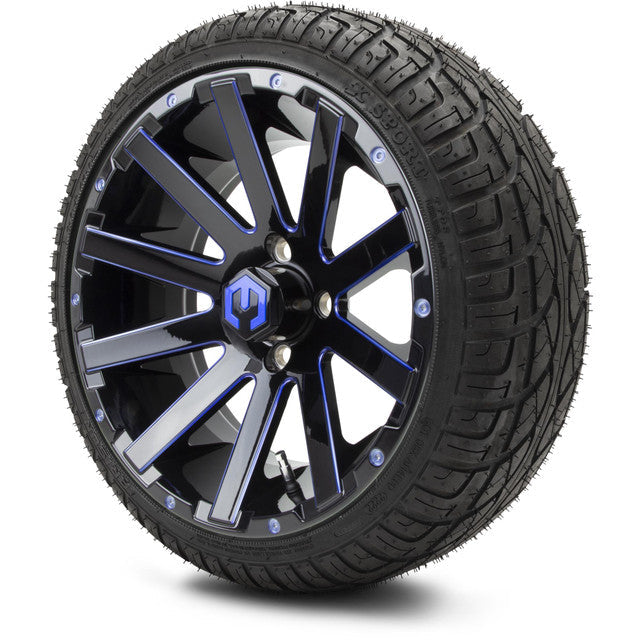 MODZ 14' Mauler Blue & Black - Tire and Wheel Combo