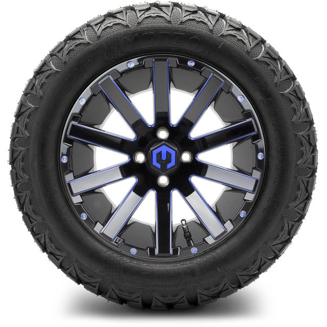 MODZ 14' Mauler Blue & Black - Tire and Wheel Combo