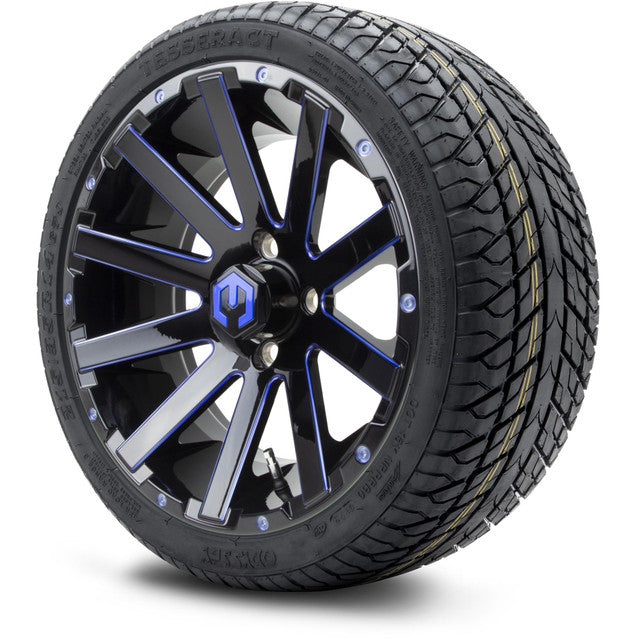 MODZ 14' Mauler Blue & Black - Tire and Wheel Combo