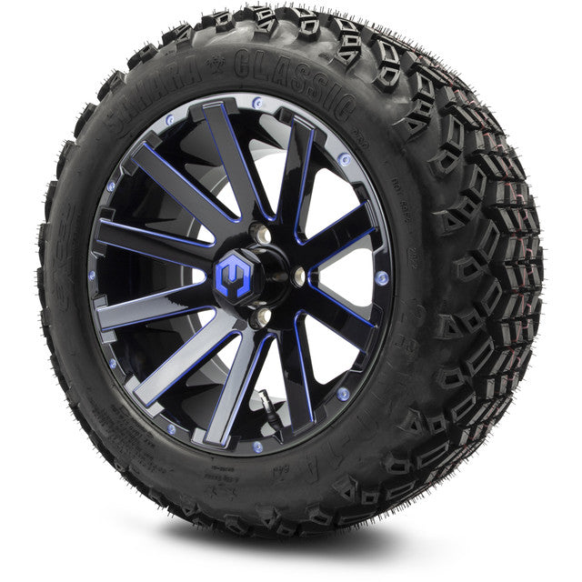 MODZ 14' Mauler Blue & Black - Tire and Wheel Combo