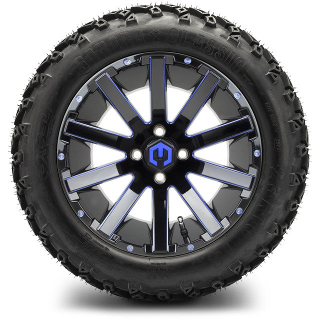 MODZ 14' Mauler Blue & Black - Tire and Wheel Combo