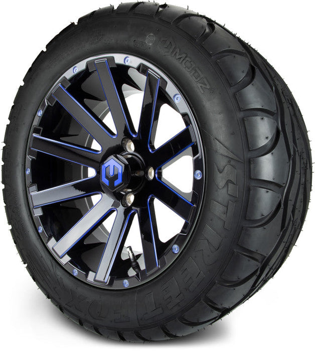 MODZ 14' Mauler Blue & Black - Tire and Wheel Combo