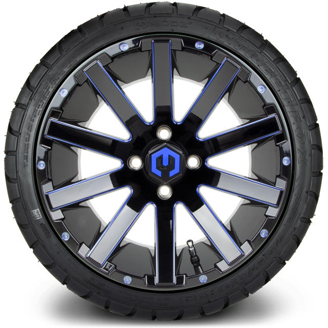 MODZ 14' Mauler Blue & Black - Tire and Wheel Combo
