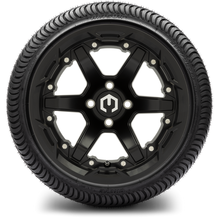 MODZ 14' Gladiator Matte Black - Tire and Wheel Combo
