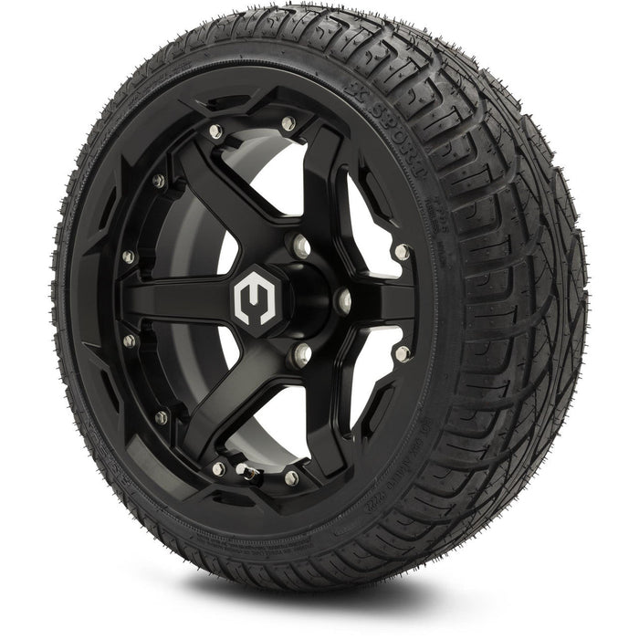 MODZ 14' Gladiator Matte Black - Tire and Wheel Combo