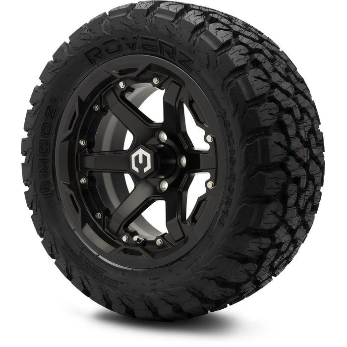 MODZ 14' Gladiator Matte Black - Tire and Wheel Combo