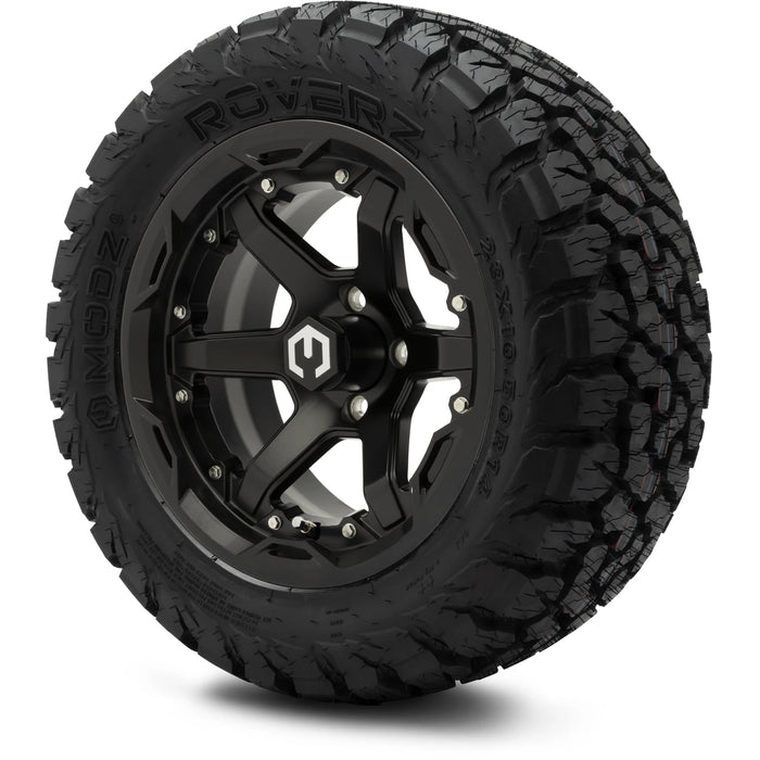 MODZ 14" Gladiator Matte Black Wheels and Off-Road Tires Combo