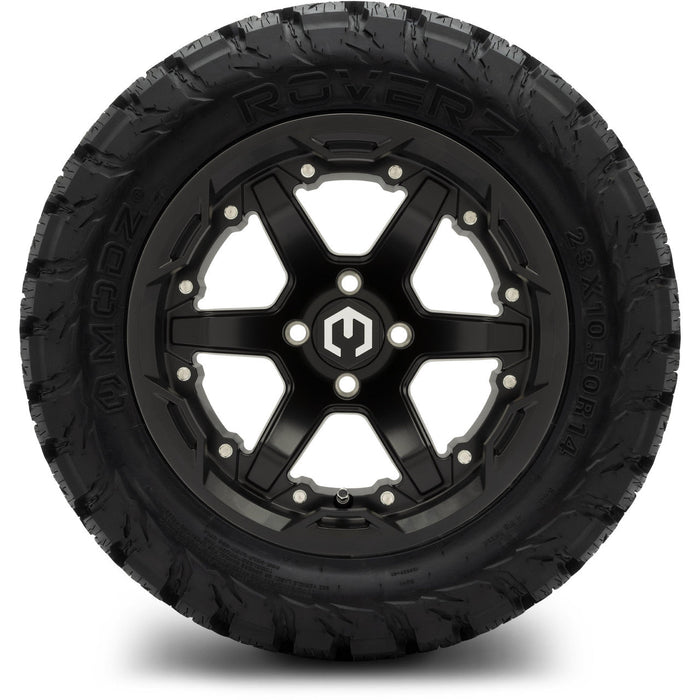 MODZ 14' Gladiator Matte Black - Tire and Wheel Combo