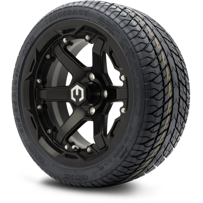 MODZ 14' Gladiator Matte Black - Tire and Wheel Combo