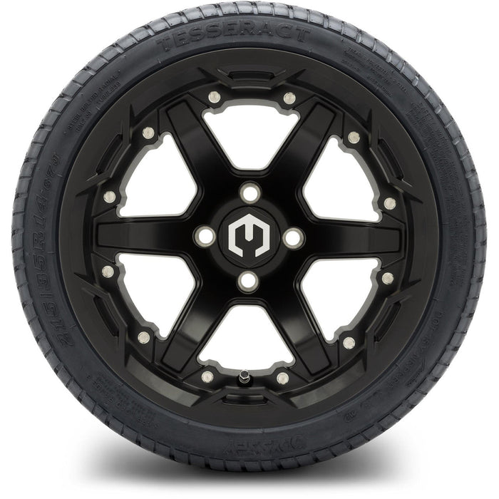 MODZ 14' Gladiator Matte Black - Tire and Wheel Combo