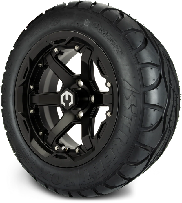 MODZ 14' Gladiator Matte Black - Tire and Wheel Combo