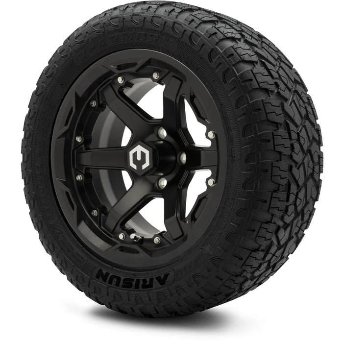 MODZ 14" Gladiator Matte Black Wheels and Off-Road Tires Combo