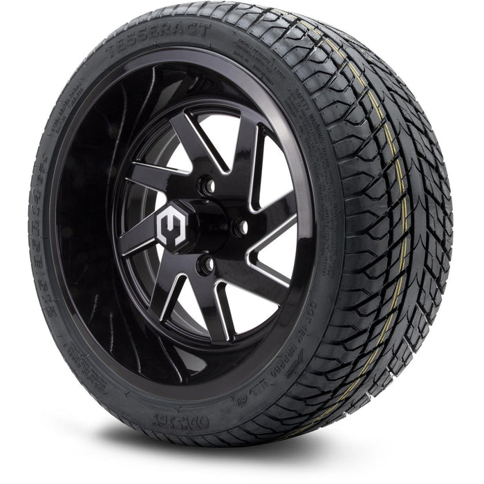 MODZ 14' Fury Glossy Black - Tire and Wheel Combo