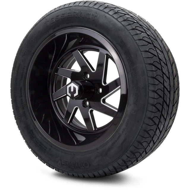 MODZ 14" Fury Glossy Black with Ball Mill Wheels & Street Tires Combo