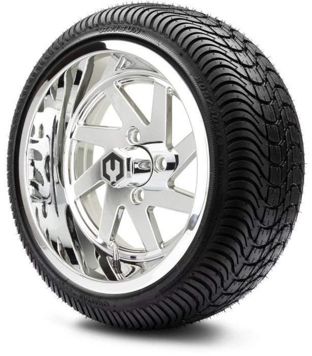 MODZ 14' Fury Chrome - Tire and Wheel Combo