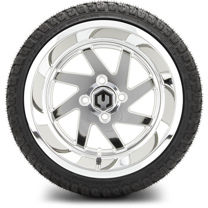 MODZ 14' Fury Chrome - Tire and Wheel Combo